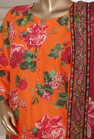 Printed Cambric Lawn Vol-01 By Sadabahar D-6