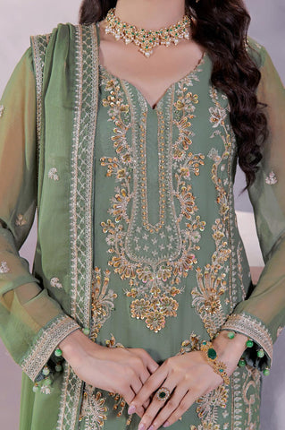 MANAAR LUXURY HANDWORK CHIFFON COLL BY SOGHAT D-03