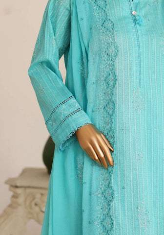 Mayaar by HZ Textiles | Embroidered 3 Piece Unstitched Suit D-2