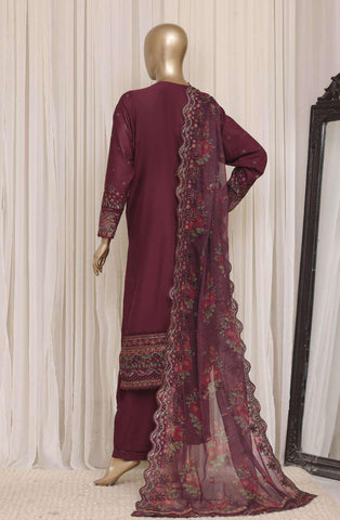 Sadabahar Luxury Embroidered Cotton Stitched 3 Piece Suit D-4