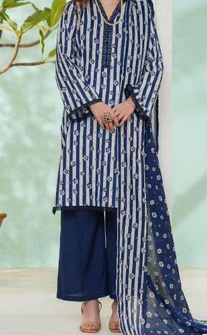Daman Exclusive | Printed Lawn 3 Piece Unstitched Suit D-5