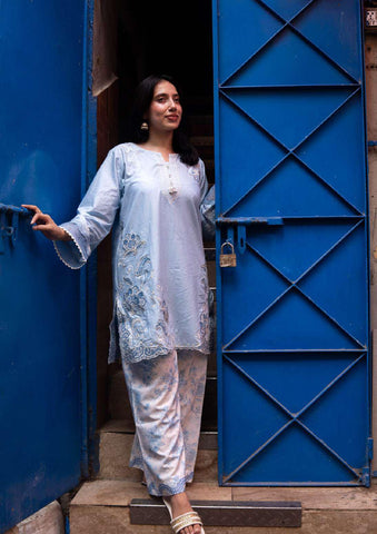 RANG 2 Piece Stitched Embroidered Cotton Suit D-2
