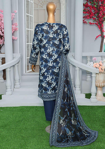 Asasa Digital Printed Emb Lawn Un Stitched 3 Pcs  HZ-2