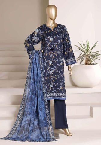 Sadabahar Luxury Lawn Printed 3 Piece Stitched Suit D-6