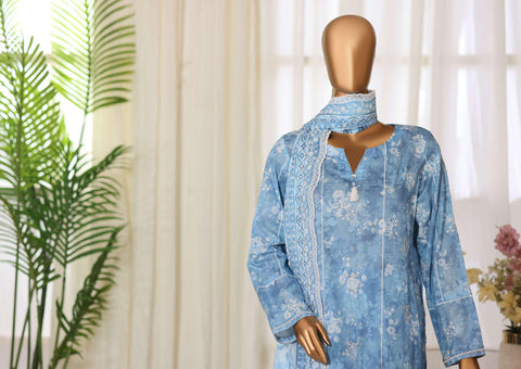 Dhagakari by HZ Textiles | Embroidered 3 Piece Unstitched Lawn Suit D-5