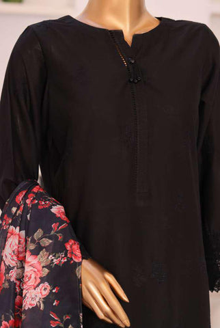 Floral Vibes by HZ Textiles | Embroidered 3 Piece Unstitched Lawn Suit D-3
