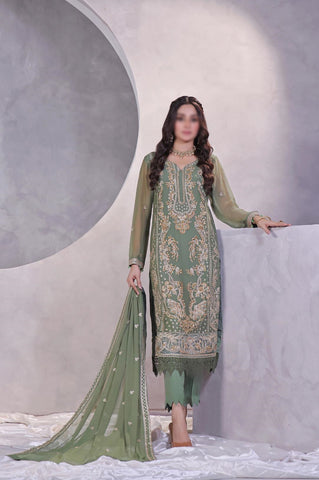 MANAAR LUXURY HANDWORK CHIFFON COLL BY SOGHAT D-03