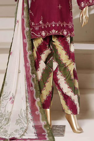 Eclair by Sadabahar | Embroidered Lawn 3 Piece Stitched Suit D-4