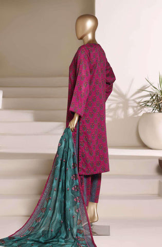 Sadabahar Luxury Lawn | Printed 3 Piece Stitched Suit D-6