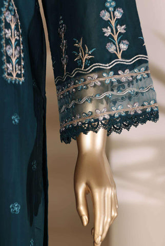 Sadabahar Luxury | Embroidered 3 Piece Stitched Slub Lawn Suit D-6