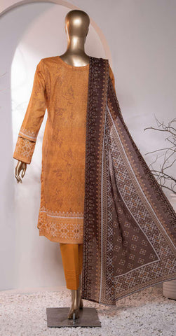 Premium Emb Cotton Lawn Shirt By HZ PEC-771