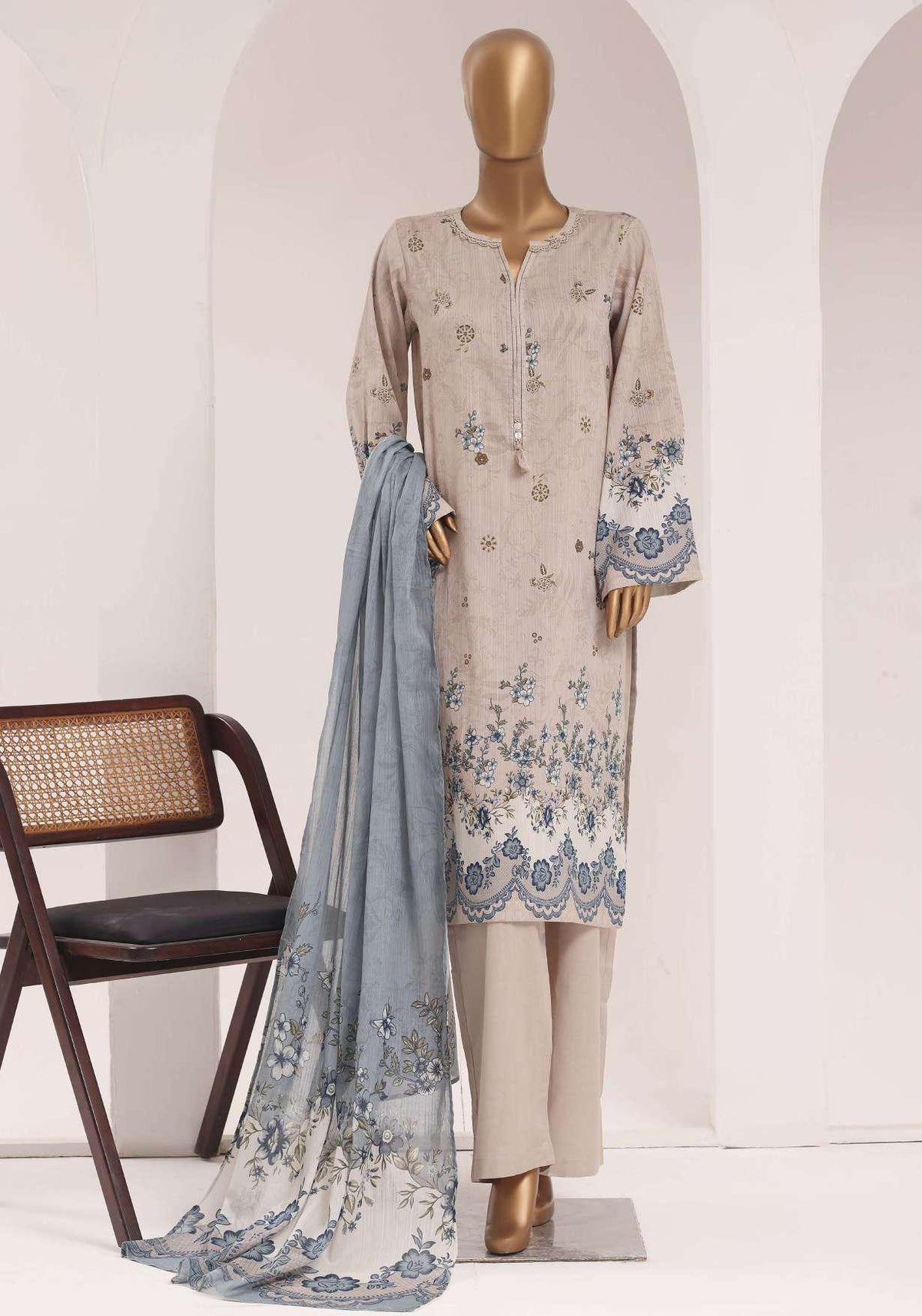 Sadabahar Printed Lawn Vol-10 | Digital Printed Lawn 3 Piece Stitched Suit D-8