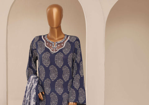 Raya by Sadabahar Embroidered Stitched 3 Piece Suit D-3
