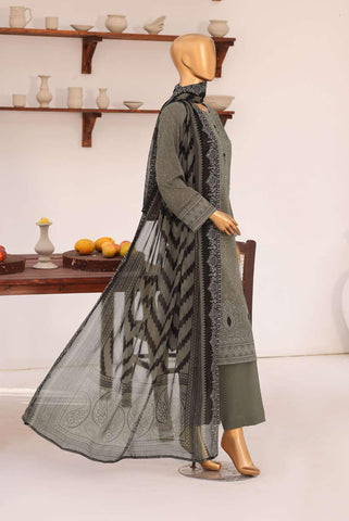 Venice by HZ Textiles | Premium Embroidered Cotton Lawn 3 Piece Unstitched Suit D-2