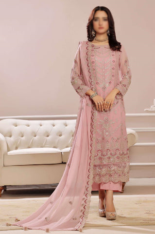 Fleur Luxury Embroidery Chiffon Coll25 By Soghat D-01
