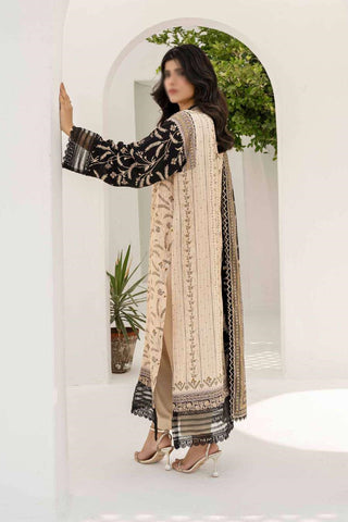 RESHAM LINEN PRINT DROP I COLL BY FIRDOUS D-03