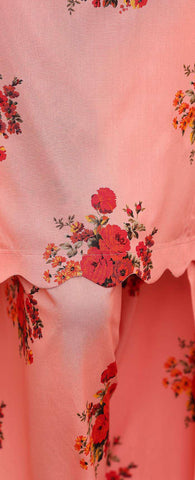 HZ Linen Wintery Printed Co-Ord Set D-1