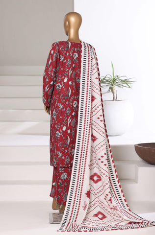 Printed Khaddar Vol-3 Stitched 3PC Collection By Sadabahar D-1