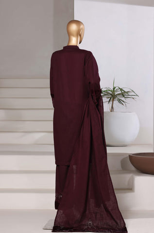 Sadabahar Premium Emb Cross Texture RTW 3 Piece Suit D-1