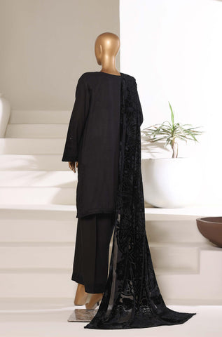 SADABAHAR Luxury Khaddar Karandi with Palachi Shawl 3Pc Stitched D-01