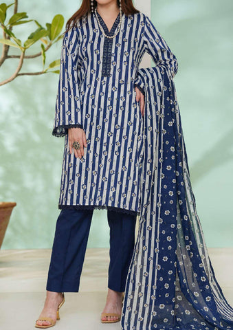 Daman Exclusive | Printed Lawn 3 Piece Unstitched Suit D-5