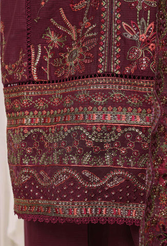 Sadabahar Luxury Embroidered Cotton Stitched 3 Piece Suit D-4