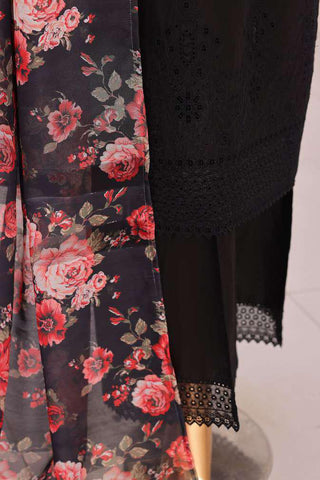 Floral Vibes by HZ Textiles | Embroidered 3 Piece Unstitched Lawn Suit D-3