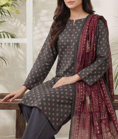 VS Daman Exclusive Printed Cambric Unstitched 3 Piece Suit D-6