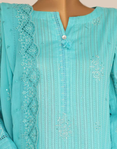 Mayaar by HZ Textiles | Embroidered 3 Piece Unstitched Suit D-2