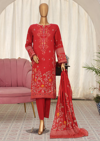 HZ Vital Prints Slub Lawn Dupatta  D-04