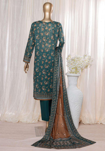 HZ Rimjhim Lawn Emb Cutwork Dupatta Coll"24 REC-128