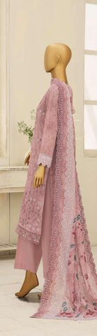 Premium Eid Edit by HZ Textiles | Embroidered 3 Piece Unstitched Lawn Suit D-5