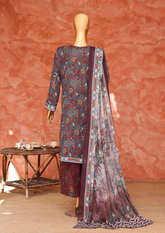 Elegant by HZ Textiles | Embroidered 3 Piece Unstitched Lawn Suit D-2