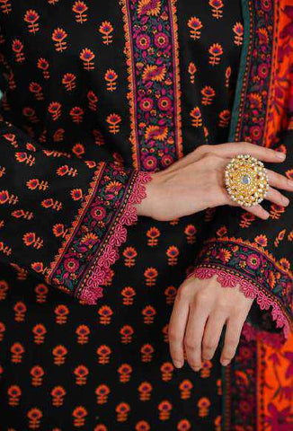 VS DAMAN Exclusive Printed Lawn Unstitched 3 Piece Suit D-9