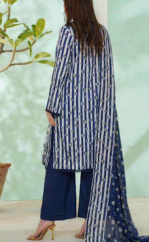 Daman Exclusive | Printed Lawn 3 Piece Unstitched Suit D-5