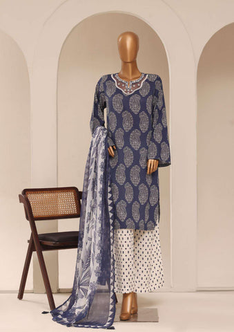 Raya by Sadabahar Embroidered Stitched 3 Piece Suit D-3