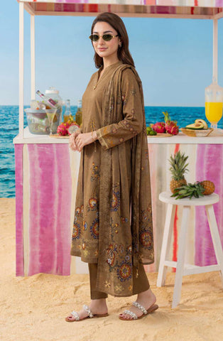 ZELINA by Tawakkal Fabrics | Digital Printed Lawn 3 Piece Unstitched Suit D-1