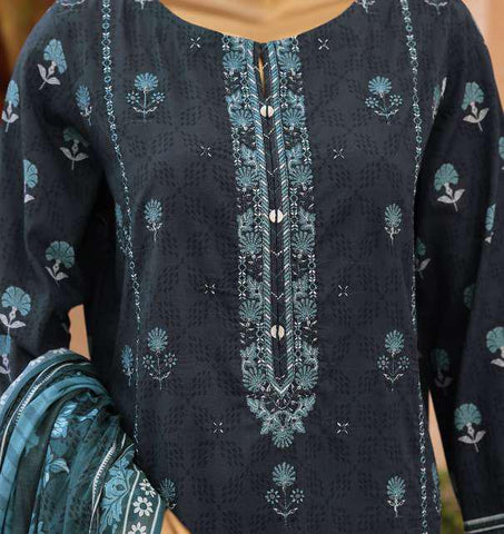 ASASA by HZ Textiles | Digital Printed Embroidered 3 Piece Unstitched Lawn Suit D-2