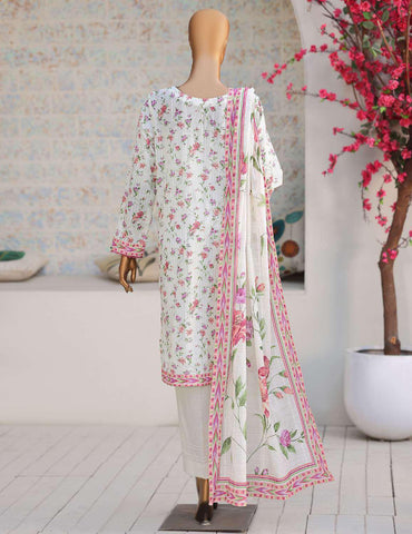 Nayab by HZ Textiles | Printed Lawn 3 Piece Unstitched Suit D-1
