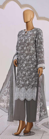 Nakshkari by HZ Textiles | Embroidered Lawn 3 Piece Unstitched Suit D-5