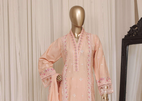 Sadabahar Luxury Embroidered Cotton Stitched 3 Piece Suit D-5