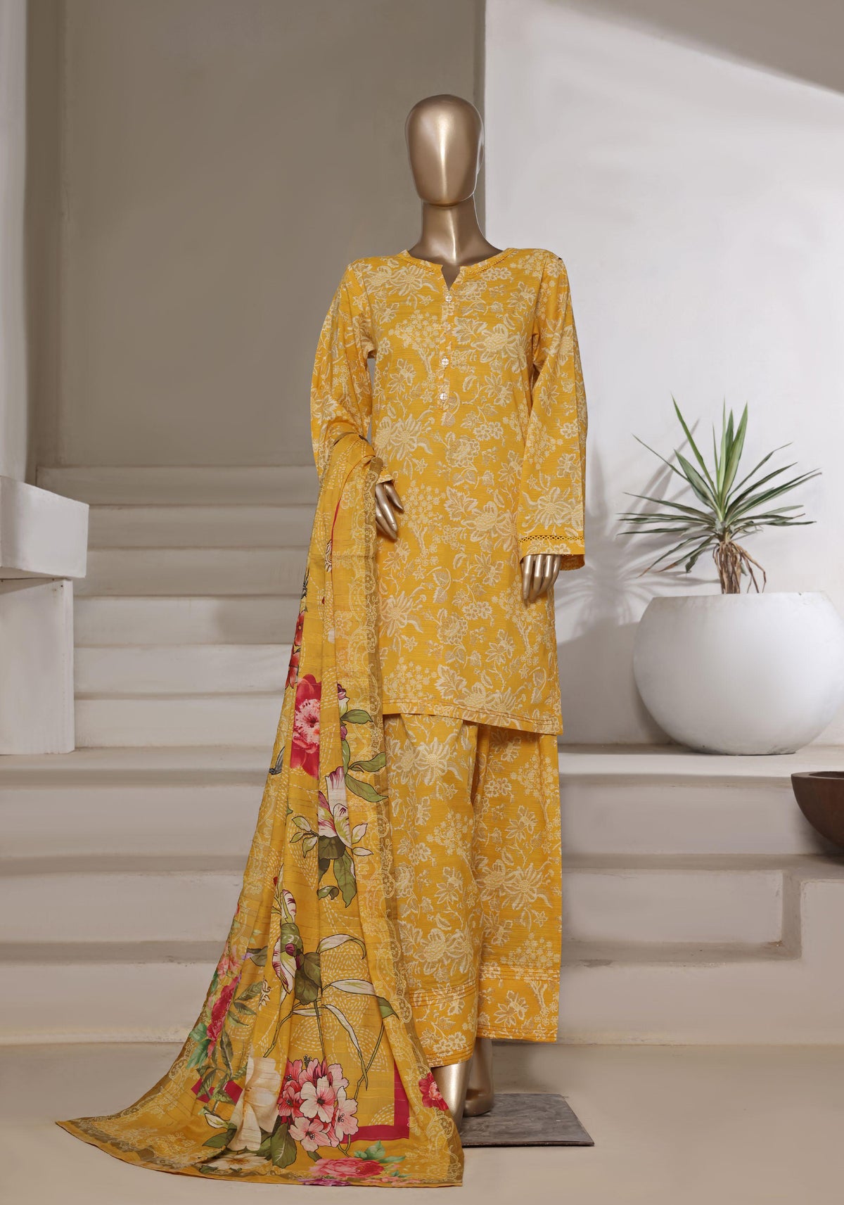 Printed Cotton With Farshi Shalwar Vol-02 By Sadabahar D-02