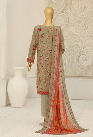 Premium Signature by HZ Textiles | Embroidered 3 Piece Unstitched Lawn Suit D-5