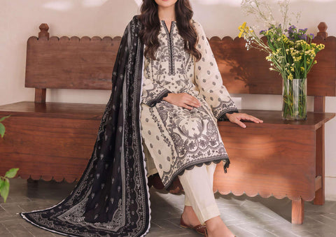 Daman Exclusive by VS Textiles | Printed Cambric 3 Piece Unstitched Suit D-5