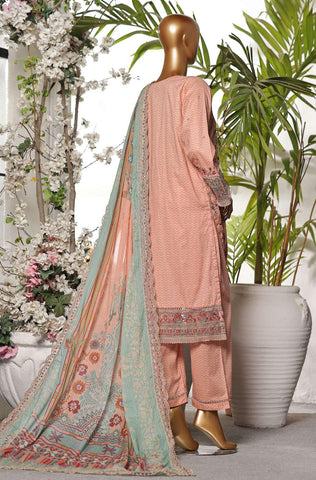Premium Embroidered Printed Lawn Coll"24 D-1239 PINK