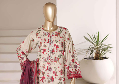 Sadabahar Luxury Lawn Printed 3 Piece Stitched Suit D-7