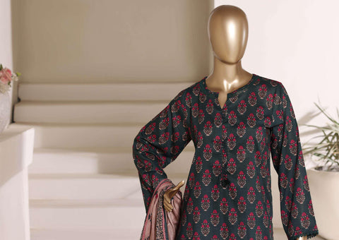 Sadabahar Luxury Lawn | Printed 3 Piece Stitched Suit D-7
