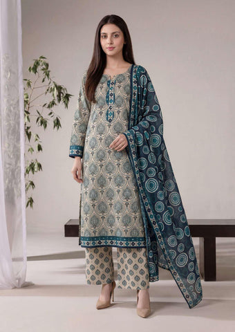 SEFA by Tawakkal Fabrics | 3 Piece Unstitched Rotary Printed Lawn Suit D-1