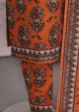 Co-Ords 3Pc Printed Khaddar Un-Stitched Coll By Hz-4