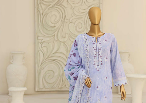 Premium Signature by HZ Textiles | Embroidered 3 Piece Unstitched Lawn Suit D-6